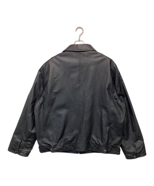 ST JOHN'S BAY（セントジョンズベイ）ST JOHN'S BAY (セントジョンズベイ) レザージャケット ブラック サイズ:XXLの古着・服飾アイテム