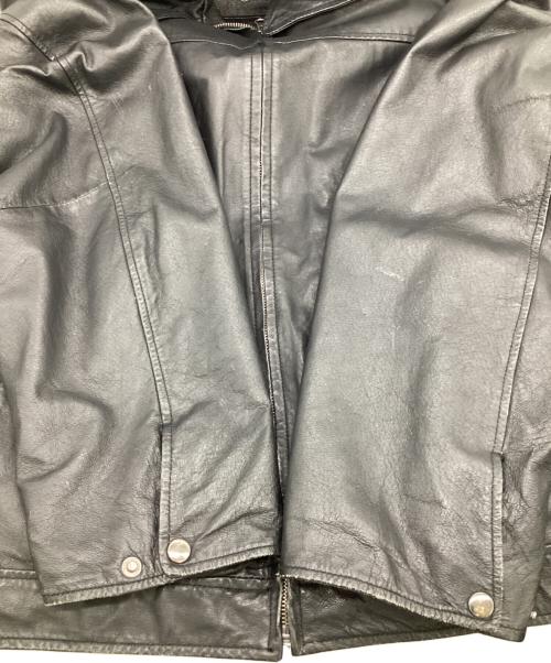 ST JOHN'S BAY（セントジョンズベイ）ST JOHN'S BAY (セントジョンズベイ) レザージャケット ブラック サイズ:XXLの古着・服飾アイテム