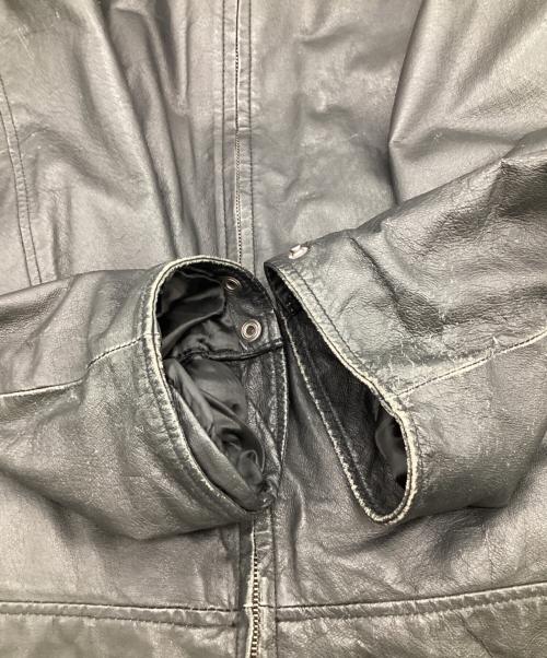 ST JOHN'S BAY（セントジョンズベイ）ST JOHN'S BAY (セントジョンズベイ) レザージャケット ブラック サイズ:XXLの古着・服飾アイテム