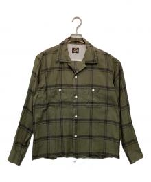 Needles（ニードルズ）の古着「C.O.B. One-Up Shirt（C.O.B.ワンアップ シャツ）」｜グリーン