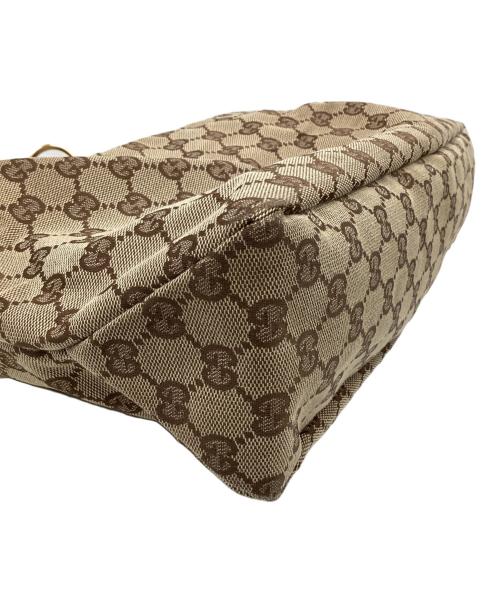 GUCCI（グッチ）GUCCI (グッチ) GGキャンバス ホースビット ワンショルダーバッグ ベージュの古着・服飾アイテム