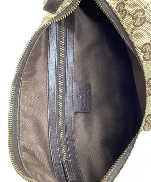 GUCCI（グッチ）GUCCI (グッチ) GGキャンバス ホースビット ワンショルダーバッグ ベージュの古着・服飾アイテム