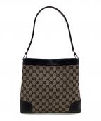 GUCCIグッチ）の古着「GGキャンバス ショルダーバッグ」｜ベージュ