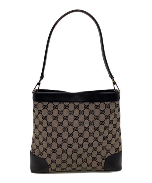 GUCCI（グッチ）GUCCI (グッチ) GGキャンバス ショルダーバッグ ベージュの古着・服飾アイテム