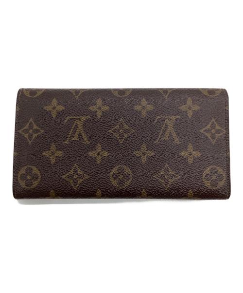 LOUIS VUITTON（ルイ ヴィトン）LOUIS VUITTON (ルイ ヴィトン) モノグラム ポシェット ポルトモネ クレディ 長財布 ブラウンの古着・服飾アイテム