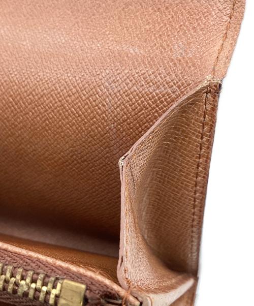 LOUIS VUITTON（ルイ ヴィトン）LOUIS VUITTON (ルイ ヴィトン) モノグラム ポシェット ポルトモネ クレディ 長財布 ブラウンの古着・服飾アイテム