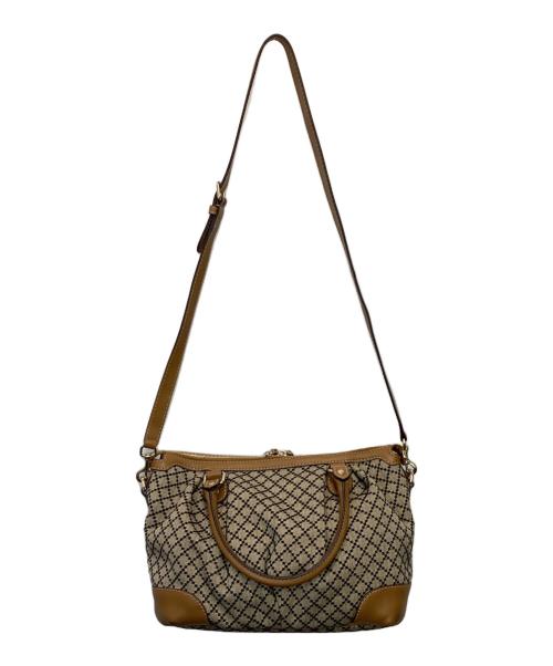 GUCCI（グッチ）GUCCI (グッチ) Diamante Sookie（ディアマンテ スーキー）2WAYバッグ ベージュの古着・服飾アイテム