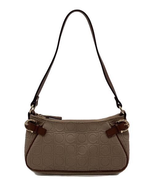 Salvatore Ferragamo（サルヴァトーレ フェラガモ）Salvatore Ferragamo (サルヴァトーレ フェラガモ) ガンチーニ ショルダーバッグ ベージュの古着・服飾アイテム