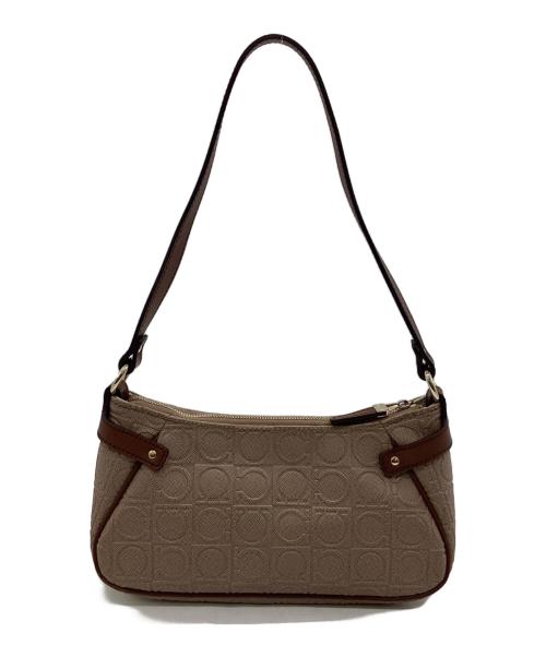 Salvatore Ferragamo（サルヴァトーレ フェラガモ）Salvatore Ferragamo (サルヴァトーレ フェラガモ) ガンチーニ ショルダーバッグ ベージュの古着・服飾アイテム