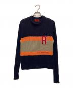 DOLCE & GABBANAドルチェ＆ガッバーナ）の古着「コットン ローゲージ ニット」｜ネイビー