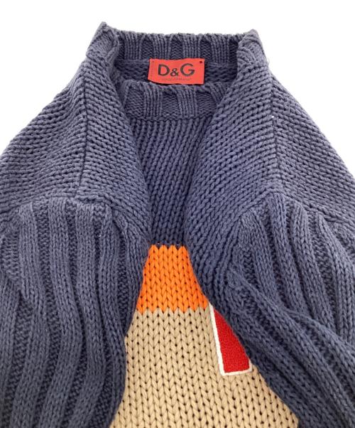 DOLCE & GABBANA（ドルチェ＆ガッバーナ）DOLCE & GABBANA (ドルチェ＆ガッバーナ) コットン ローゲージ ニット ネイビー サイズ:Sの古着・服飾アイテム