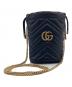 GUCCI（グッチ）の古着「GGマーモント バケット バッグ ミニ」｜ブラック
