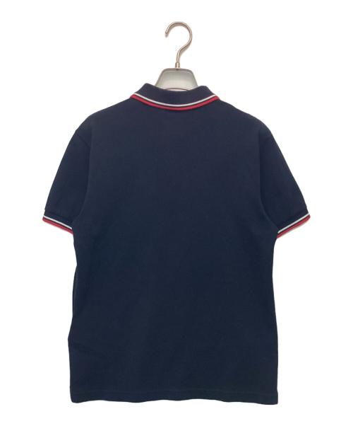 PRADA（プラダ）PRADA (プラダ) ラバーロゴ半袖ポロシャツ ブラック サイズ:Sの古着・服飾アイテム