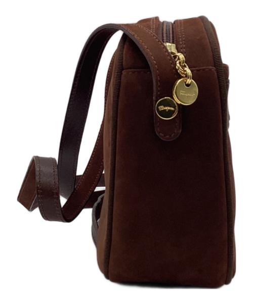 Salvatore Ferragamo（サルヴァトーレ フェラガモ）Salvatore Ferragamo (サルヴァトーレ フェラガモ) ヴァラ ショルダーバッグ ブラウンの古着・服飾アイテム