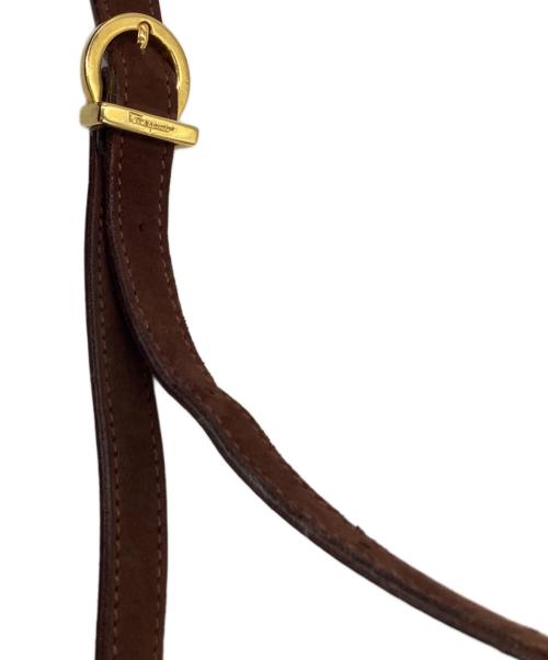 Salvatore Ferragamo（サルヴァトーレ フェラガモ）Salvatore Ferragamo (サルヴァトーレ フェラガモ) ヴァラ ショルダーバッグ ブラウンの古着・服飾アイテム