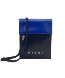 MARNI（マルニ）の古着「TRIBECA（トライベッカ）ポリエステル ショルダーバッグ」｜ブルー×ブラック