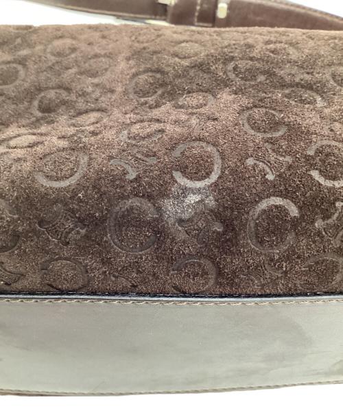 CELINE（セリーヌ）CELINE (セリーヌ) C マカダム ワンショルダーバッグ ダークブラウンの古着・服飾アイテム