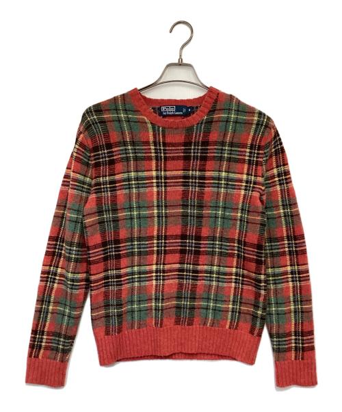 Polo by RalphLauren（ポロ バイ ラルフローレン）Polo by RalphLauren (ポロ バイ ラルフローレン) ウールニット レッド サイズ:Mの古着・服飾アイテム