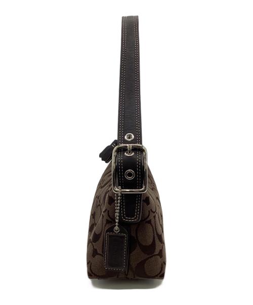 COACH（コーチ）COACH (コーチ) シグネチャー ワンショルダーバッグ ブラウンの古着・服飾アイテム
