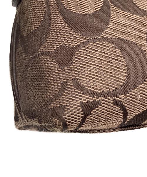 COACH（コーチ）COACH (コーチ) シグネチャー ワンショルダーバッグ ブラウンの古着・服飾アイテム