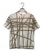 HERMESエルメス）の古着「ボルデュックリボン 半袖カットソー」｜ホワイト×ブラウン