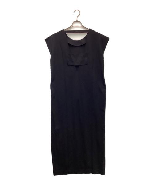 UN3D.（アンスリード）UN3D. (アンスリード) バックバンドカットワンピース ブラック サイズ:38の古着・服飾アイテム