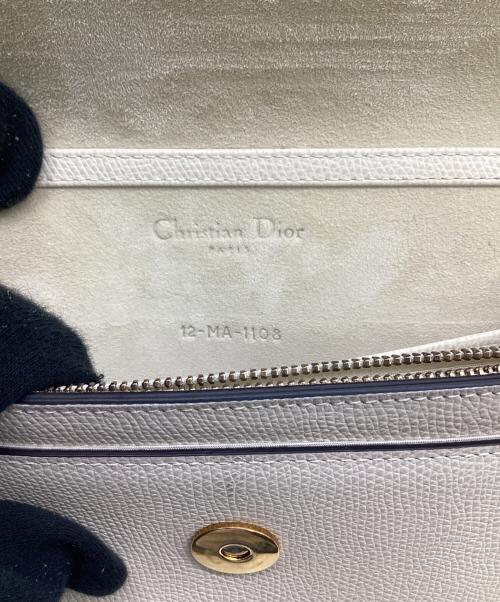 Christian Dior（クリスチャン ディオール）Christian Dior (クリスチャン ディオール) サドル チェーン ショルダー ポーチ アイボリーの古着・服飾アイテム