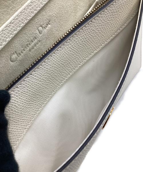 Christian Dior（クリスチャン ディオール）Christian Dior (クリスチャン ディオール) サドル チェーン ショルダー ポーチ アイボリーの古着・服飾アイテム