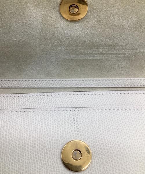 Christian Dior（クリスチャン ディオール）Christian Dior (クリスチャン ディオール) サドル チェーン ショルダー ポーチ アイボリーの古着・服飾アイテム