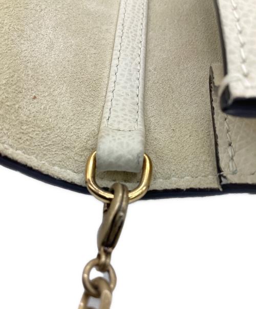 Christian Dior（クリスチャン ディオール）Christian Dior (クリスチャン ディオール) サドル チェーン ショルダー ポーチ アイボリーの古着・服飾アイテム