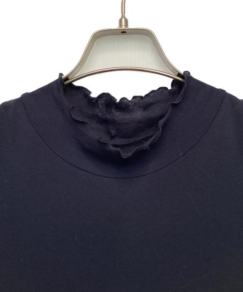 BLUE LABEL CRESTBRIDGE（ブルーレーベルクレストブリッジ）BLUE LABEL CRESTBRIDGE (ブルーレーベルクレストブリッジ) 3WAY 長袖ワンピース ネイビー×ベージュ サイズ:36の古着・服飾アイテム