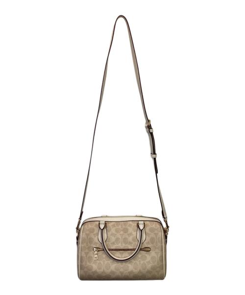 COACH（コーチ）COACH (コーチ) ローアン サッチェル バッグ アイボリーの古着・服飾アイテム