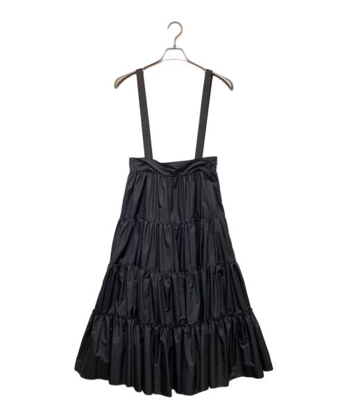 cygne（シーニュ）cygne (シーニュ) ティアードスカート ブラック サイズ:表記無の古着・服飾アイテム