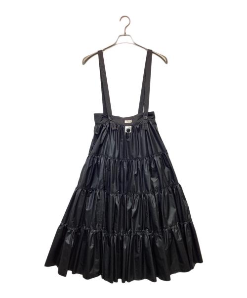 cygne（シーニュ）cygne (シーニュ) ティアードスカート ブラック サイズ:表記無の古着・服飾アイテム