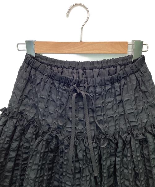 cygne（シーニュ）cygne (シーニュ) ジャガード スカート SWAN ブラック サイズ:1の古着・服飾アイテム