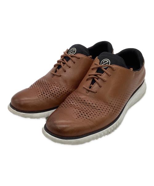 COLE HAAN（コールハーン）COLE HAAN (コールハーン) ゼログランド レーザー ウィング シューズ ブラウン サイズ:US9 1/2の古着・服飾アイテム