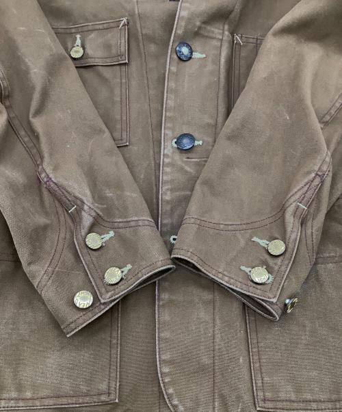 HEADLIGHT（ヘッドライト）HEADLIGHT (ヘッドライト) 13oz.ブラウンダック ワークコート ブラウン サイズ:38の古着・服飾アイテム