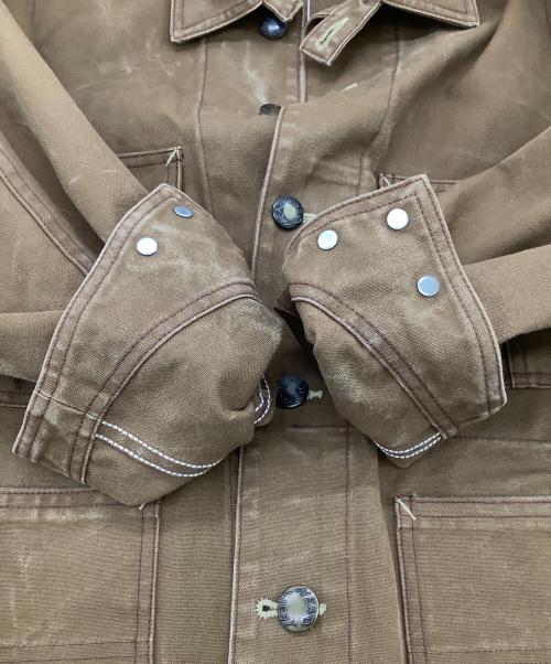HEADLIGHT（ヘッドライト）HEADLIGHT (ヘッドライト) 13oz.ブラウンダック ワークコート ブラウン サイズ:38の古着・服飾アイテム