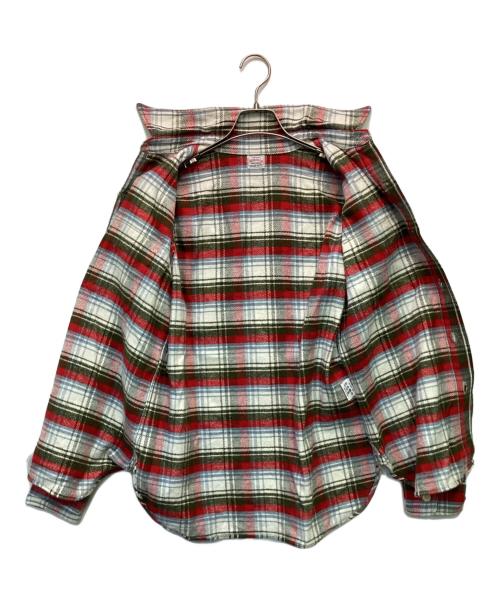 WAREHOUSE（ウエアハウス）WAREHOUSE (ウエアハウス) チェック フランネルシャツ レッド×ブルー×オリーブ サイズ:Mの古着・服飾アイテム