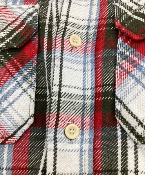 WAREHOUSE（ウエアハウス）WAREHOUSE (ウエアハウス) チェック フランネルシャツ レッド×ブルー×オリーブ サイズ:Mの古着・服飾アイテム