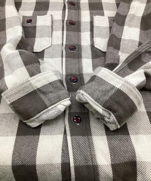 WAREHOUSE（ウエアハウス）WAREHOUSE (ウエアハウス) ブロックチェック フランネルシャツ ブラウン サイズ:Mの古着・服飾アイテム
