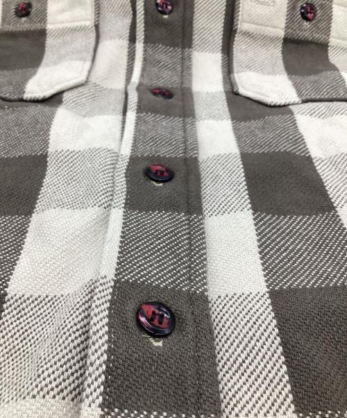 WAREHOUSE（ウエアハウス）WAREHOUSE (ウエアハウス) ブロックチェック フランネルシャツ ブラウン サイズ:Mの古着・服飾アイテム