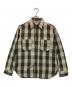 WAREHOUSE（ウエアハウス）の古着「ブロックチェック フランネルシャツ」｜ブラウン