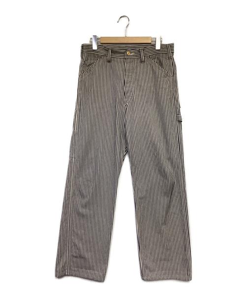 SUGAR CANE（シュガーケーン）SUGAR CANE (シュガーケーン) ヒッコリーストライプ ワークパンツ ネイビー サイズ:32の古着・服飾アイテム