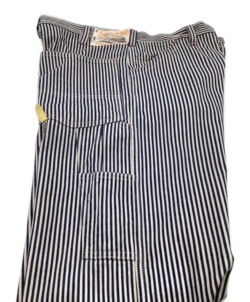 SUGAR CANE（シュガーケーン）SUGAR CANE (シュガーケーン) ヒッコリーストライプ ワークパンツ ネイビー サイズ:32の古着・服飾アイテム