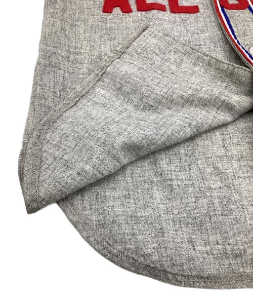 EBBETS FIELD FLANNELS（エベッツフィールドフランネルズ）EBBETS FIELD FLANNELS (エベッツフィールドフランネルズ) ベースボールシャツ グレー サイズ:Sの古着・服飾アイテム