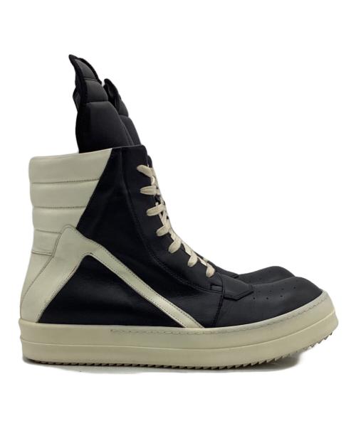 RICK OWENS（リックオウエンス）RICK OWENS (リックオウエンス) GEOBASKET(ジオバスケット)ハイカットスニーカー ブラック サイズ:42の古着・服飾アイテム