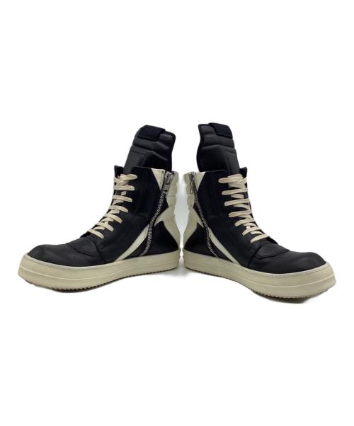 RICK OWENS（リックオウエンス）RICK OWENS (リックオウエンス) GEOBASKET(ジオバスケット)ハイカットスニーカー ブラック サイズ:42の古着・服飾アイテム