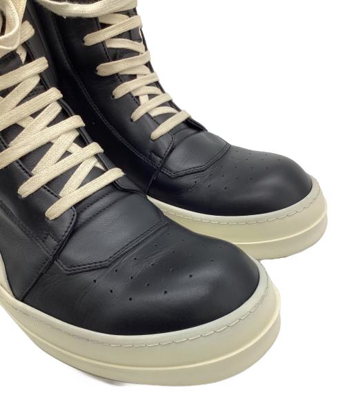 RICK OWENS（リックオウエンス）RICK OWENS (リックオウエンス) GEOBASKET(ジオバスケット)ハイカットスニーカー ブラック サイズ:42の古着・服飾アイテム
