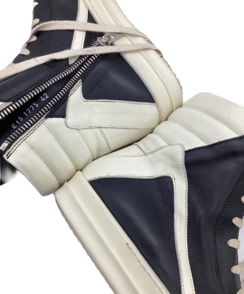 RICK OWENS（リックオウエンス）RICK OWENS (リックオウエンス) GEOBASKET(ジオバスケット)ハイカットスニーカー ブラック サイズ:42の古着・服飾アイテム